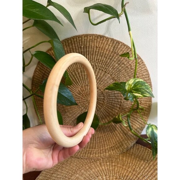 6” wide wooden circular craft dowel - Picture 8 of 8